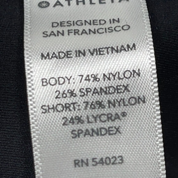 Athleta Pants Women Medium Black Leggings Phenom Camo 7/8 Tight Gym 28x24 - Picture 10 of 13